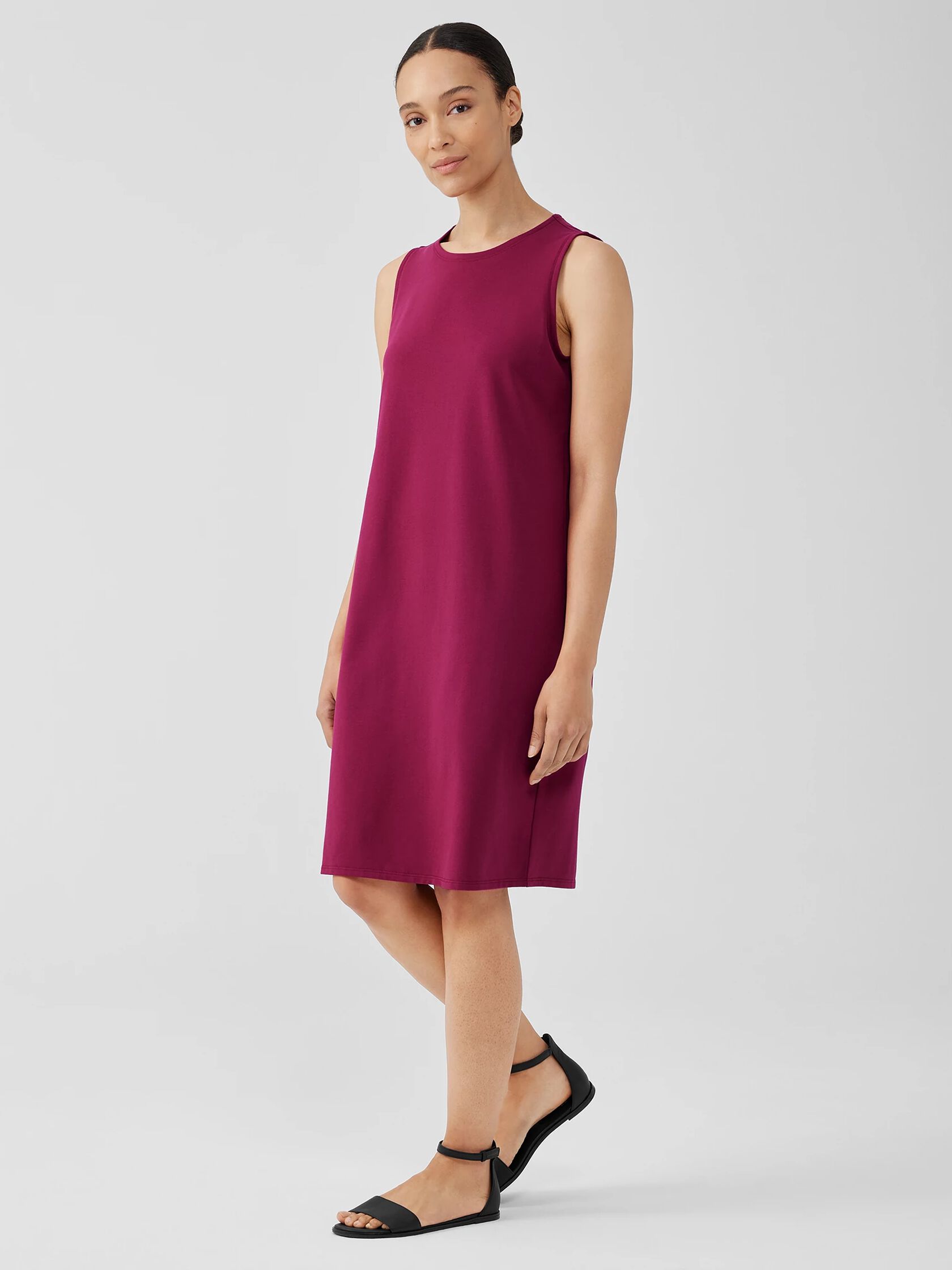 Pima Cotton Stretch Jersey Tank Dress