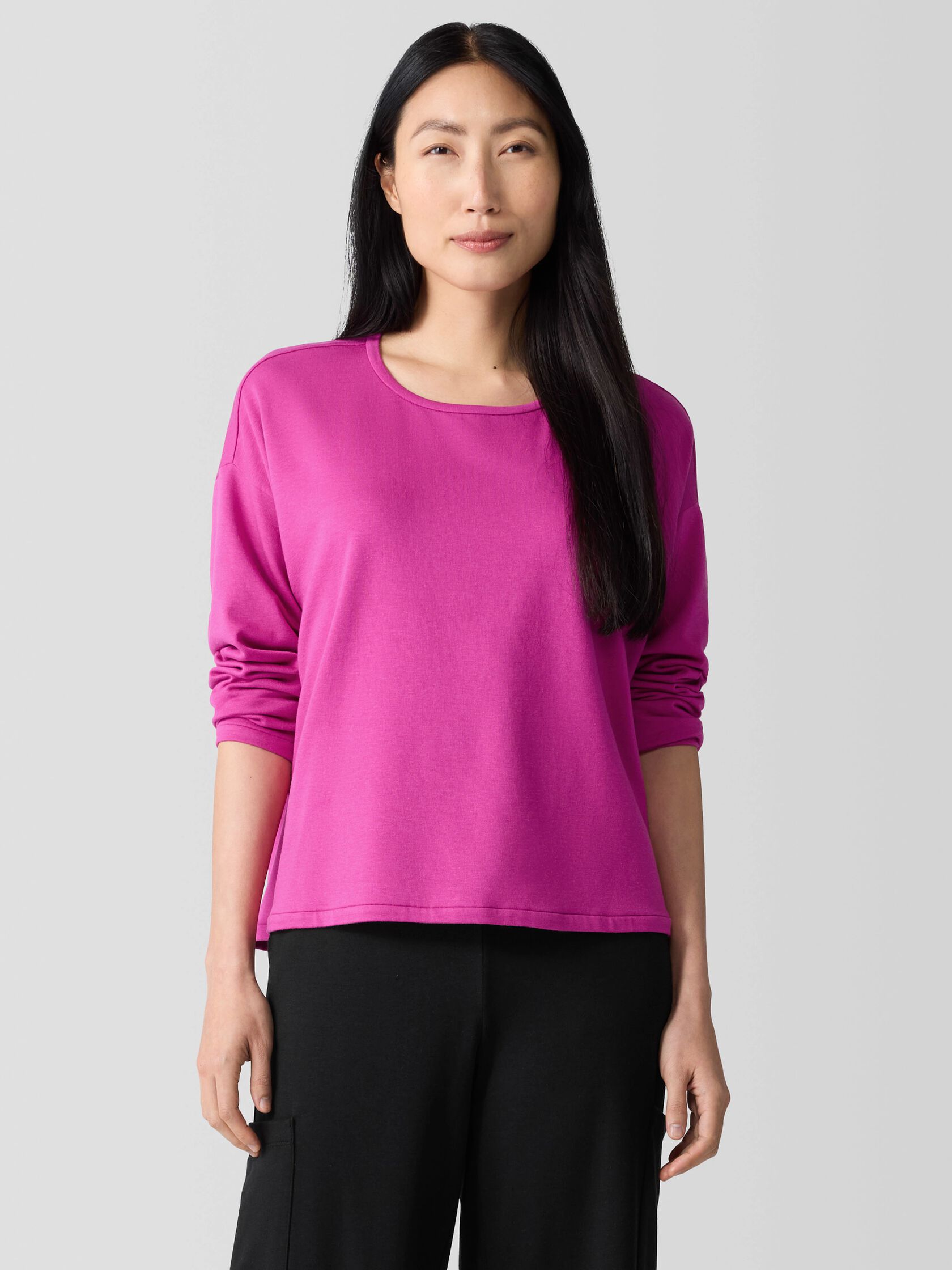 Cozy Brushed Terry Hug Box-Top