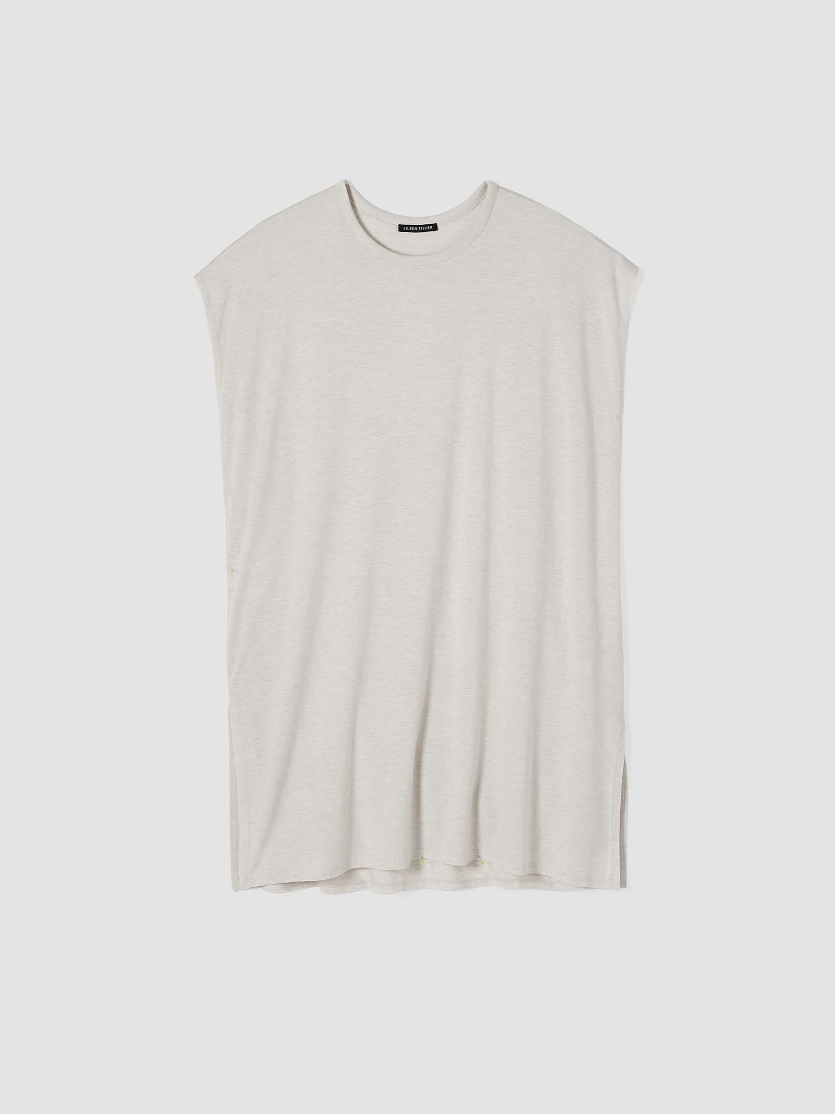 Fine Jersey Crew Neck Long Top