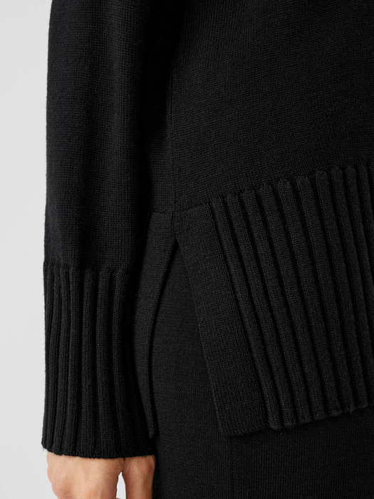 Merino Jersey Turtleneck in Regenerative Wool