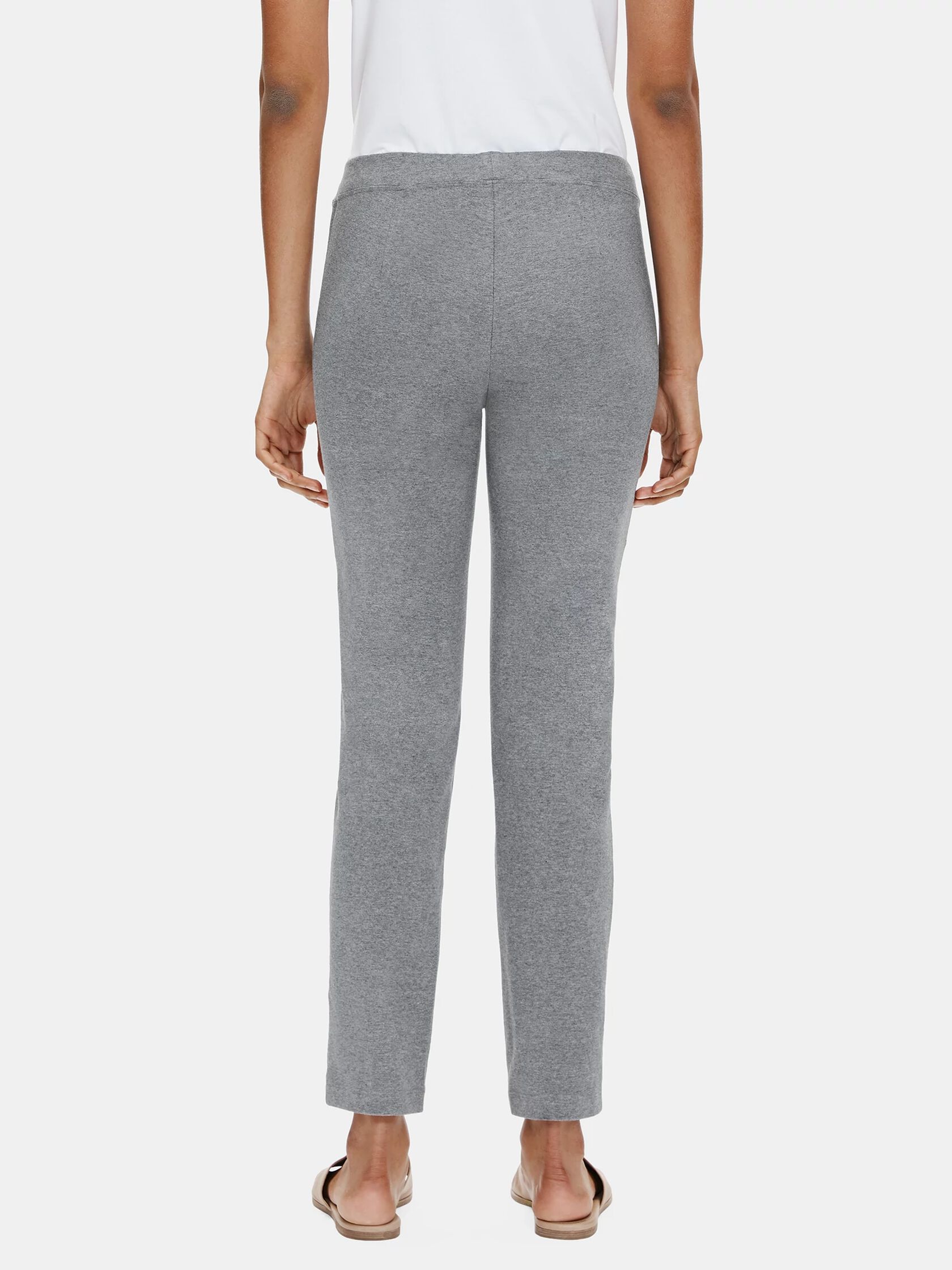 Heathered Organic Cotton Slim Pant