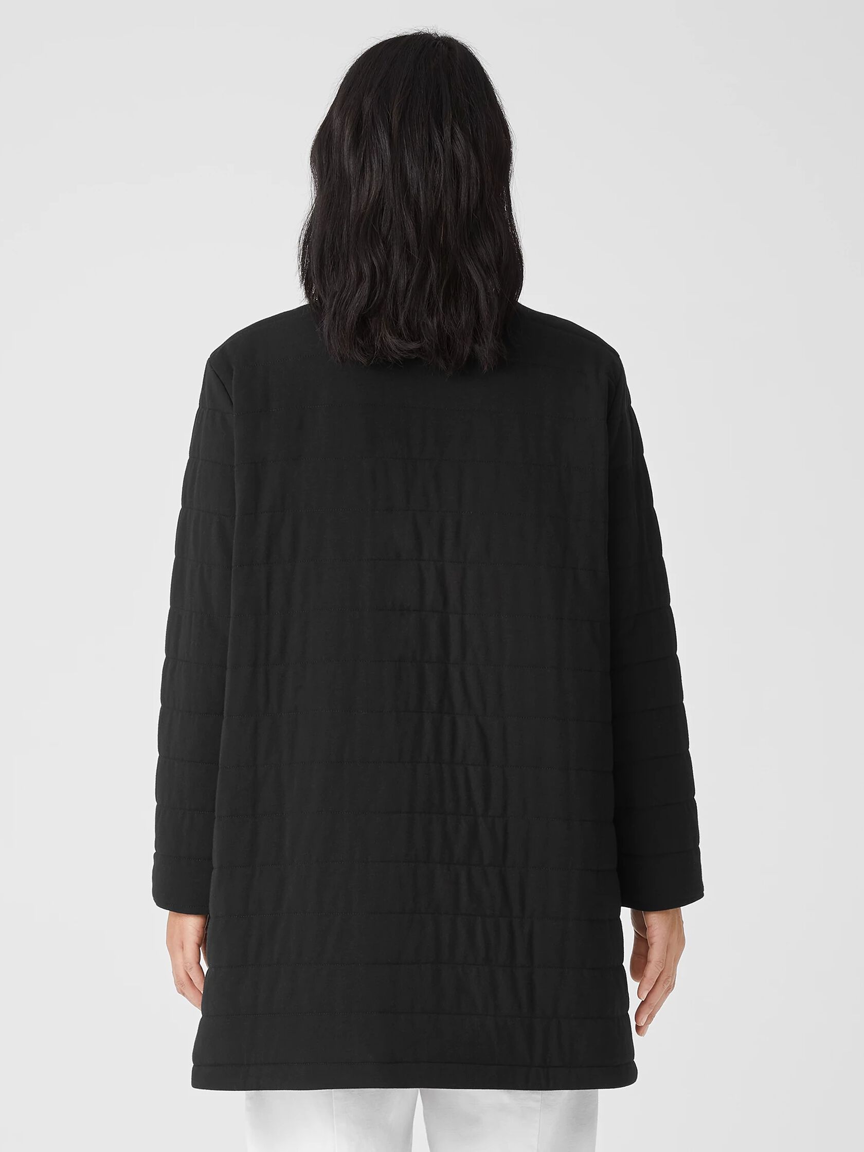 Traceable Organic Cotton Jersey Quilted Jacket
