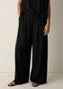 Stretch Jersey Knit Full-Length Wide Pant