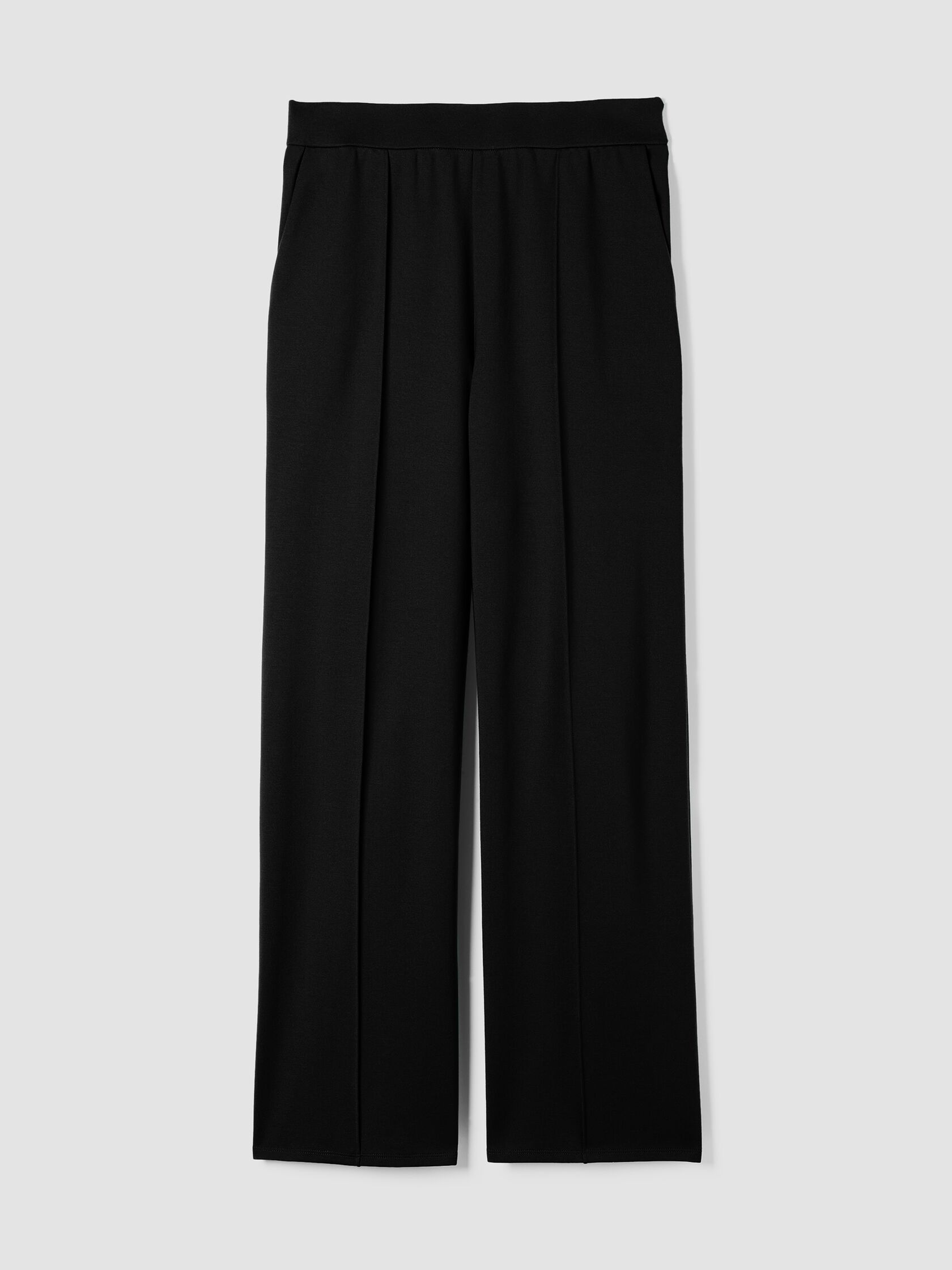 Washable Flex Ponte Pintuck Wide Pant