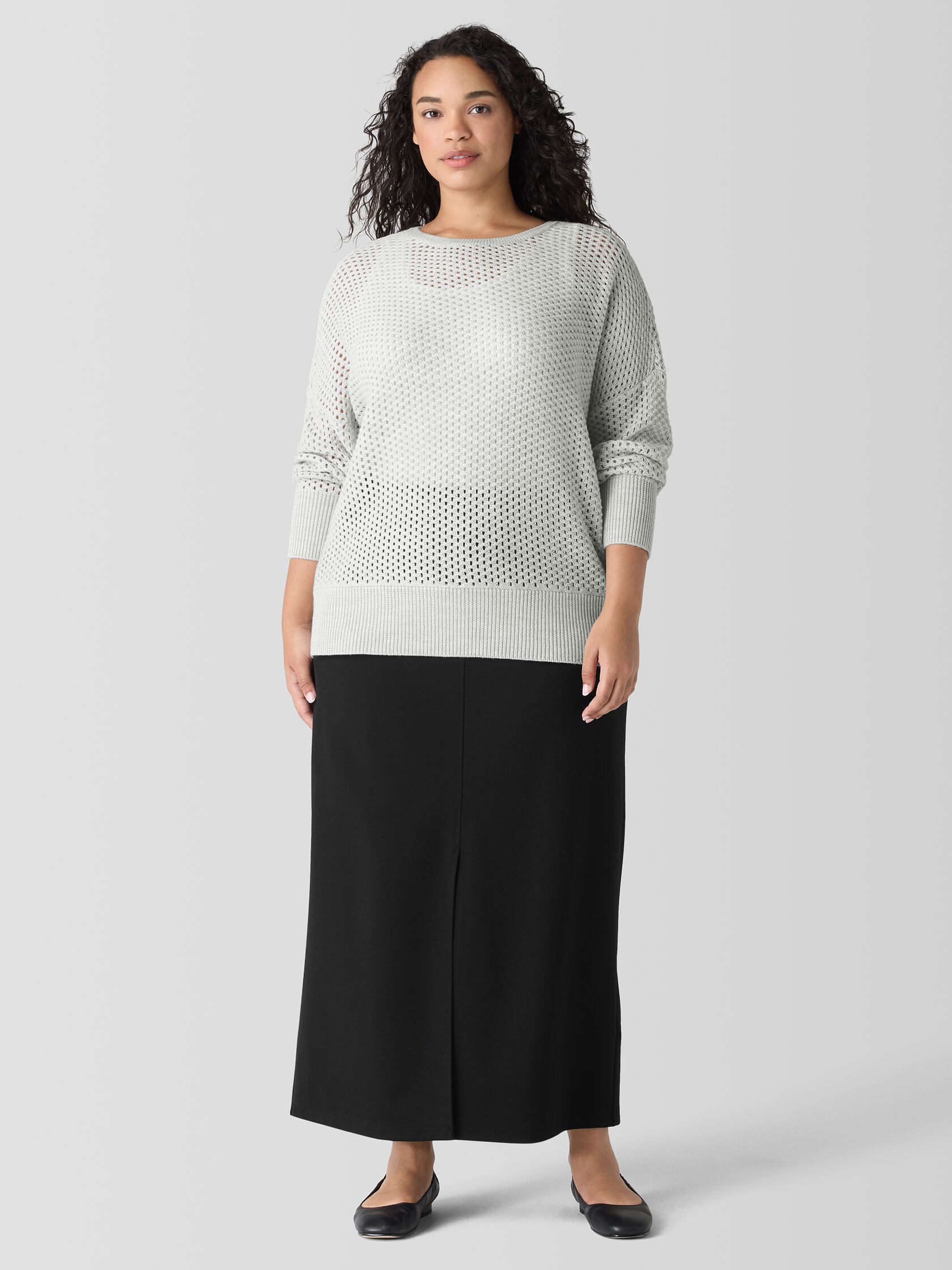 Merino Crew Neck Top in Regenerative Wool