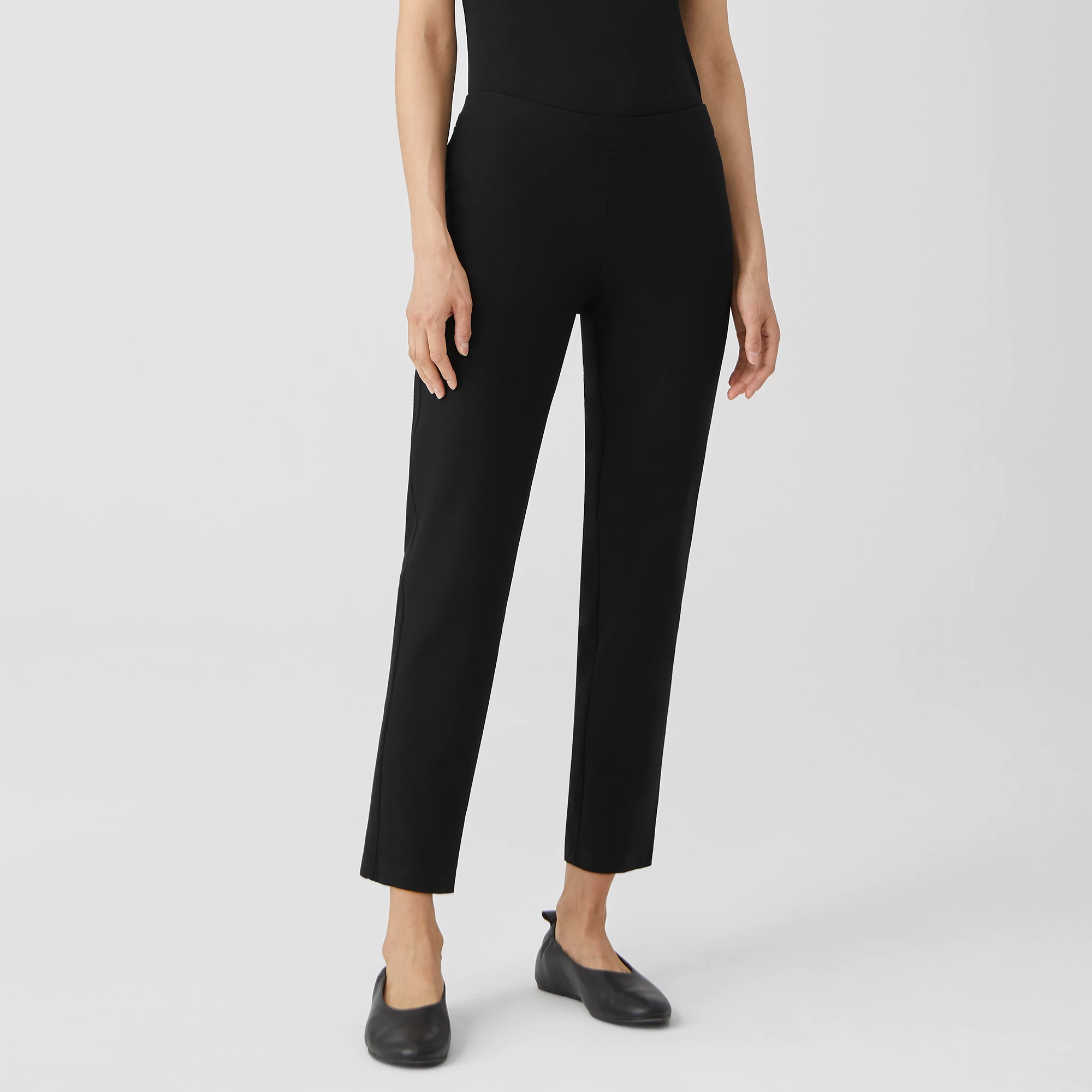 System Washable Stretch Crepe Slim 