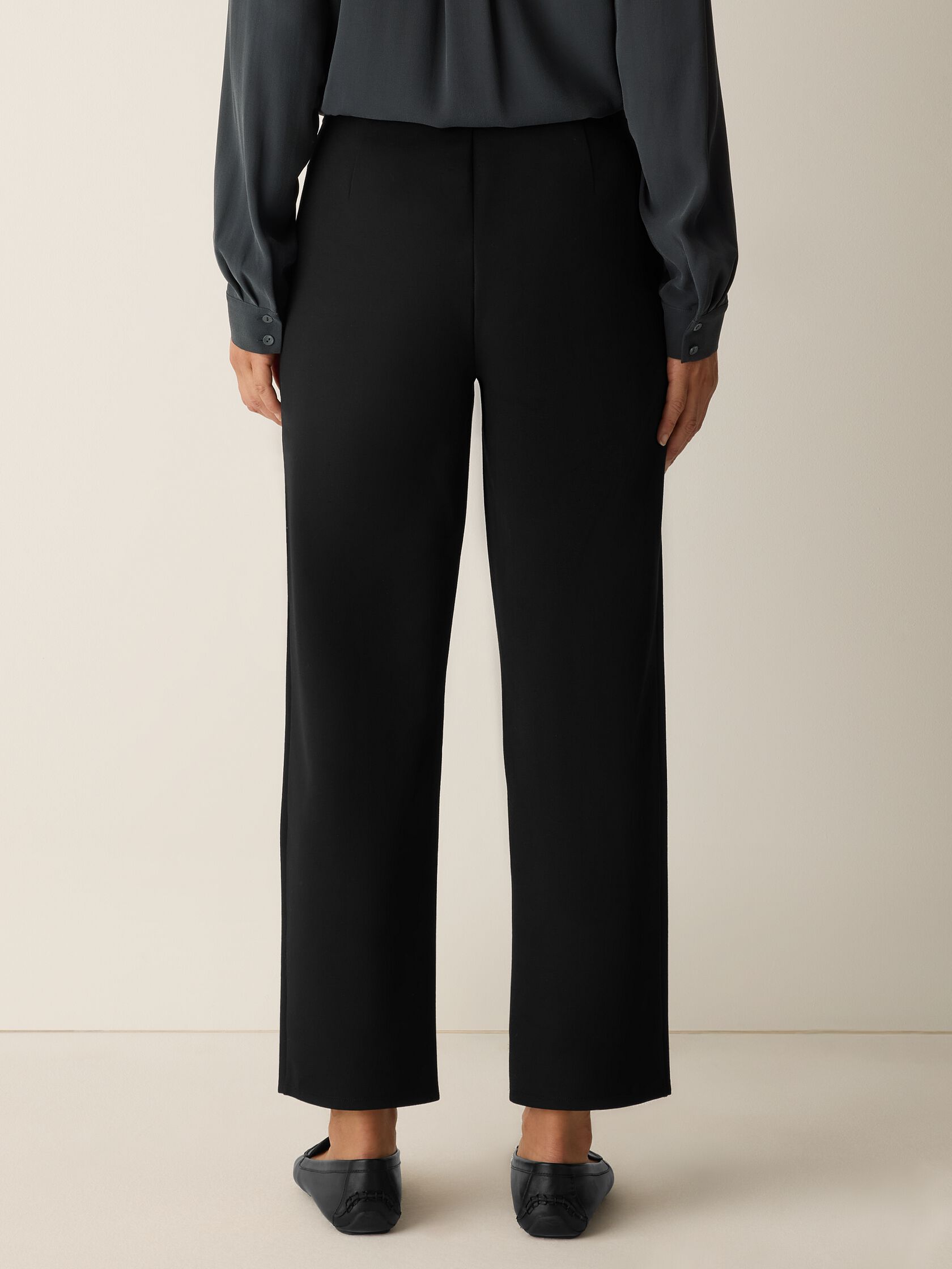 Washable Flex Ponte Straight Pant