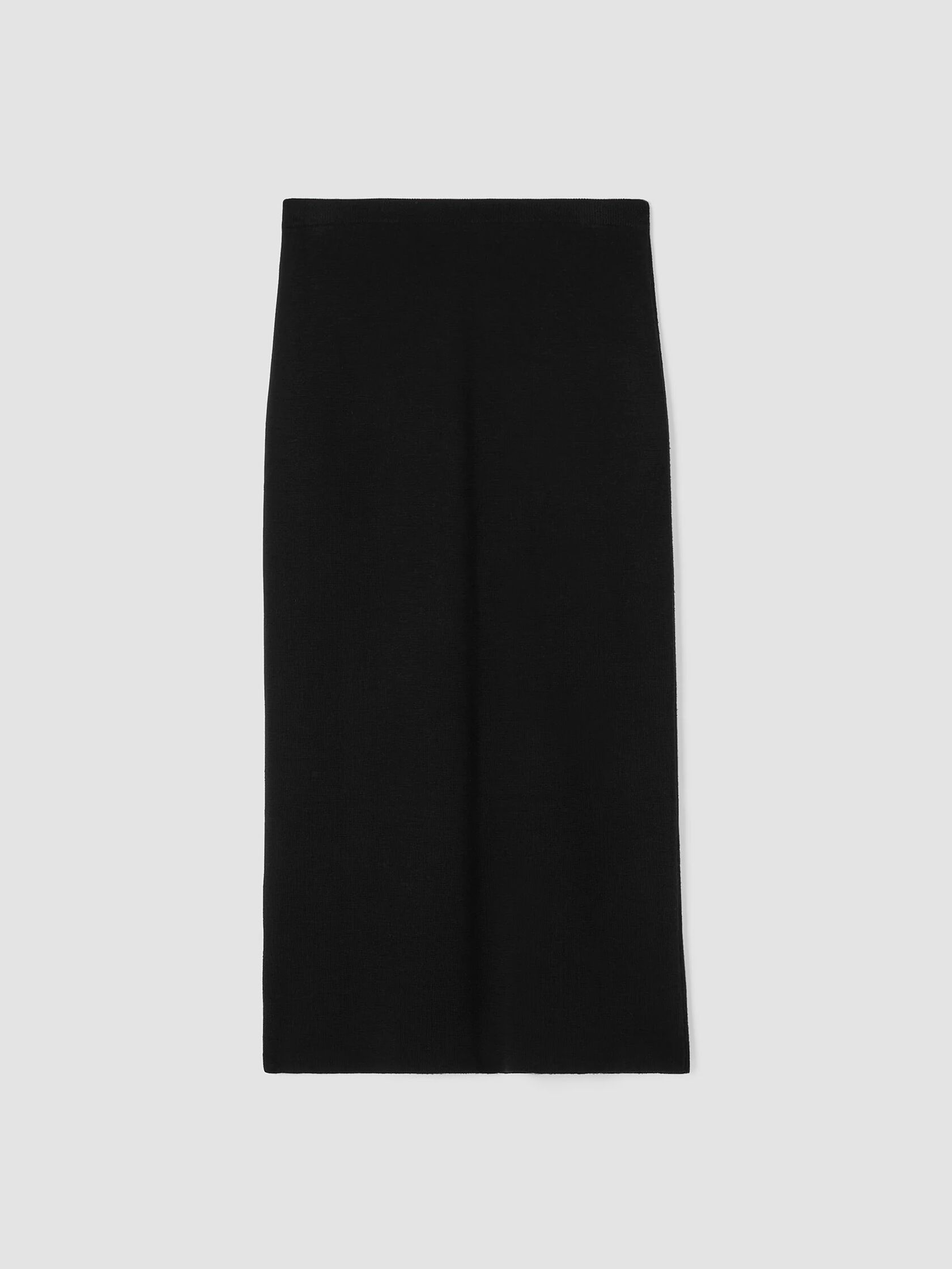 Merino Rib Pencil Skirt in Regenerative Wool