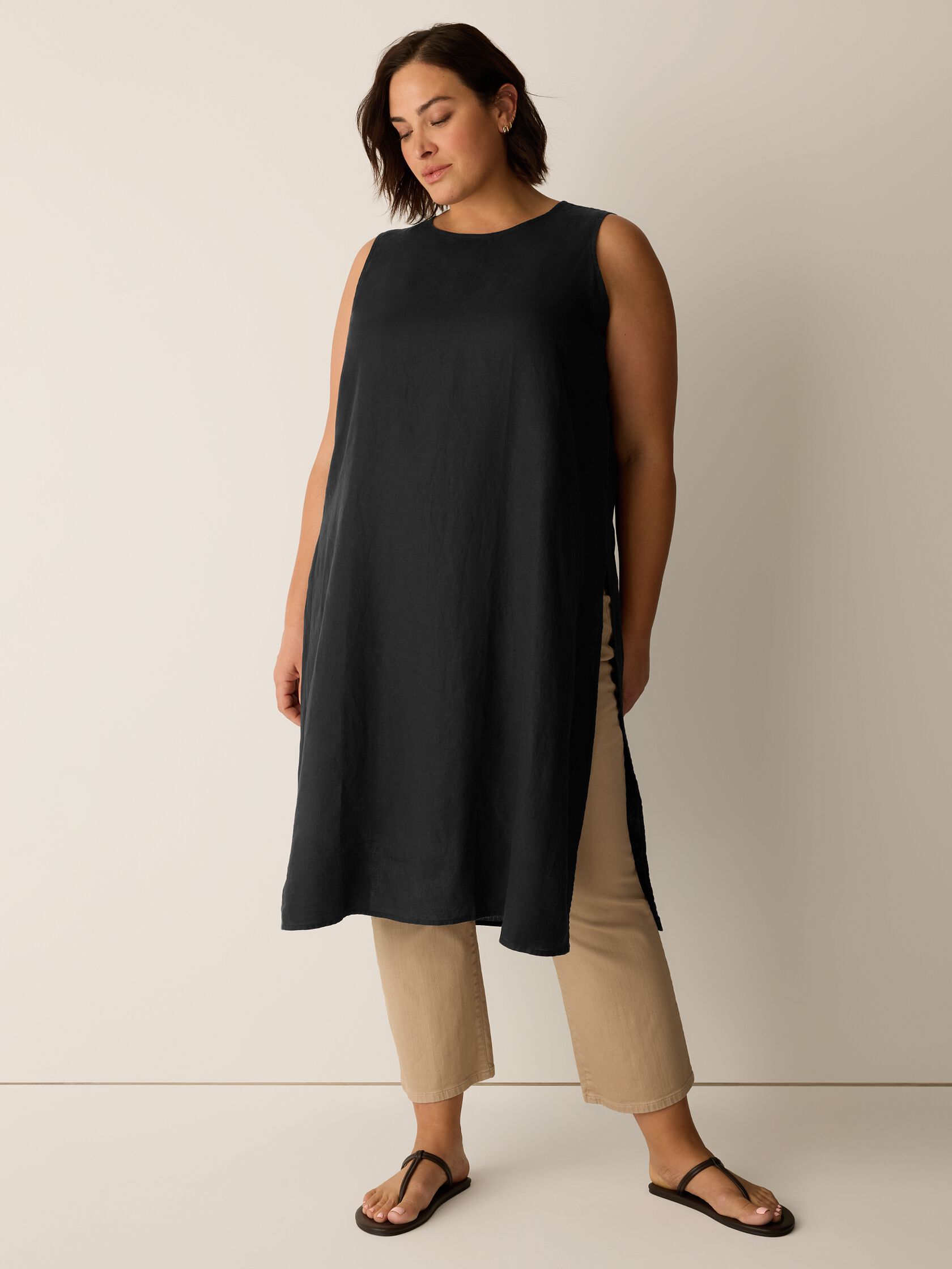 Organic Handkerchief Linen Long Shell