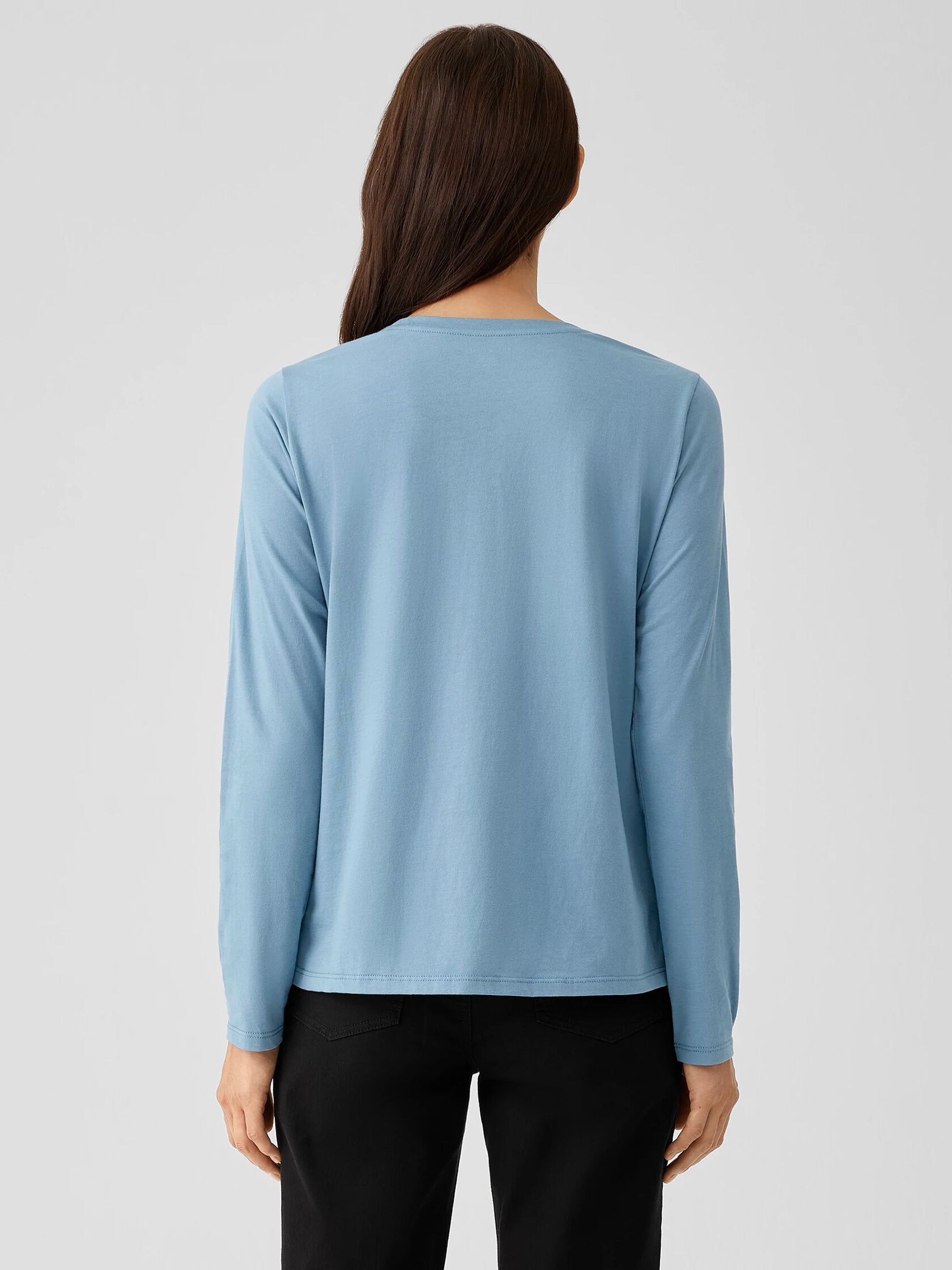 Organic Pima Cotton Jersey Long-Sleeve Tee