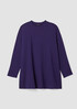 Cozy Brushed Terry Hug Crew Neck Long Top