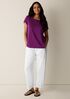 Organic Linen Jersey Crew Neck Tee