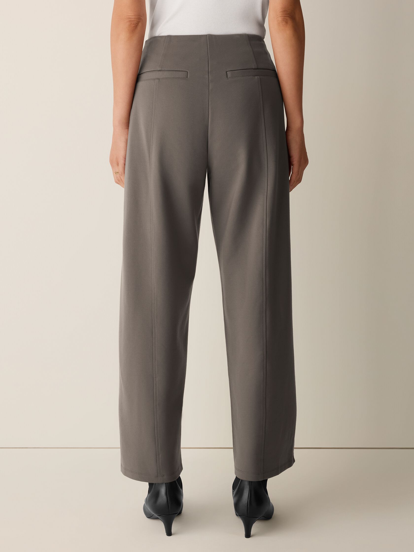 Washable Flex Ponte Wide-Leg Pant