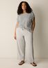 Slubby Organic Cotton Linen Full-Length Straight Pant