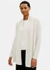 Organic Linen Cotton High Collar Cardigan