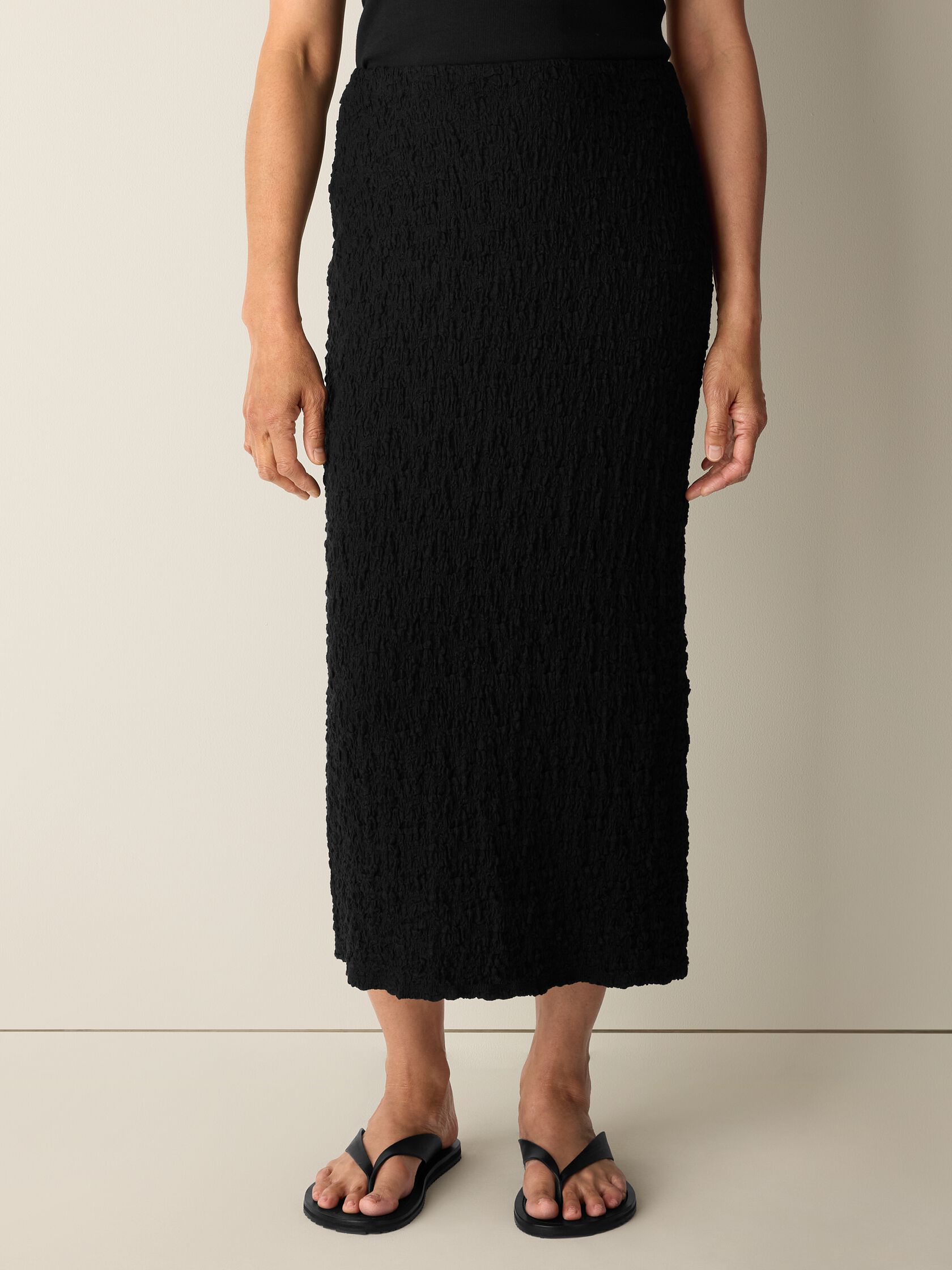 Bubble Jacquard Pencil Skirt