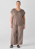 Organic Linen Jersey V-Neck Tee