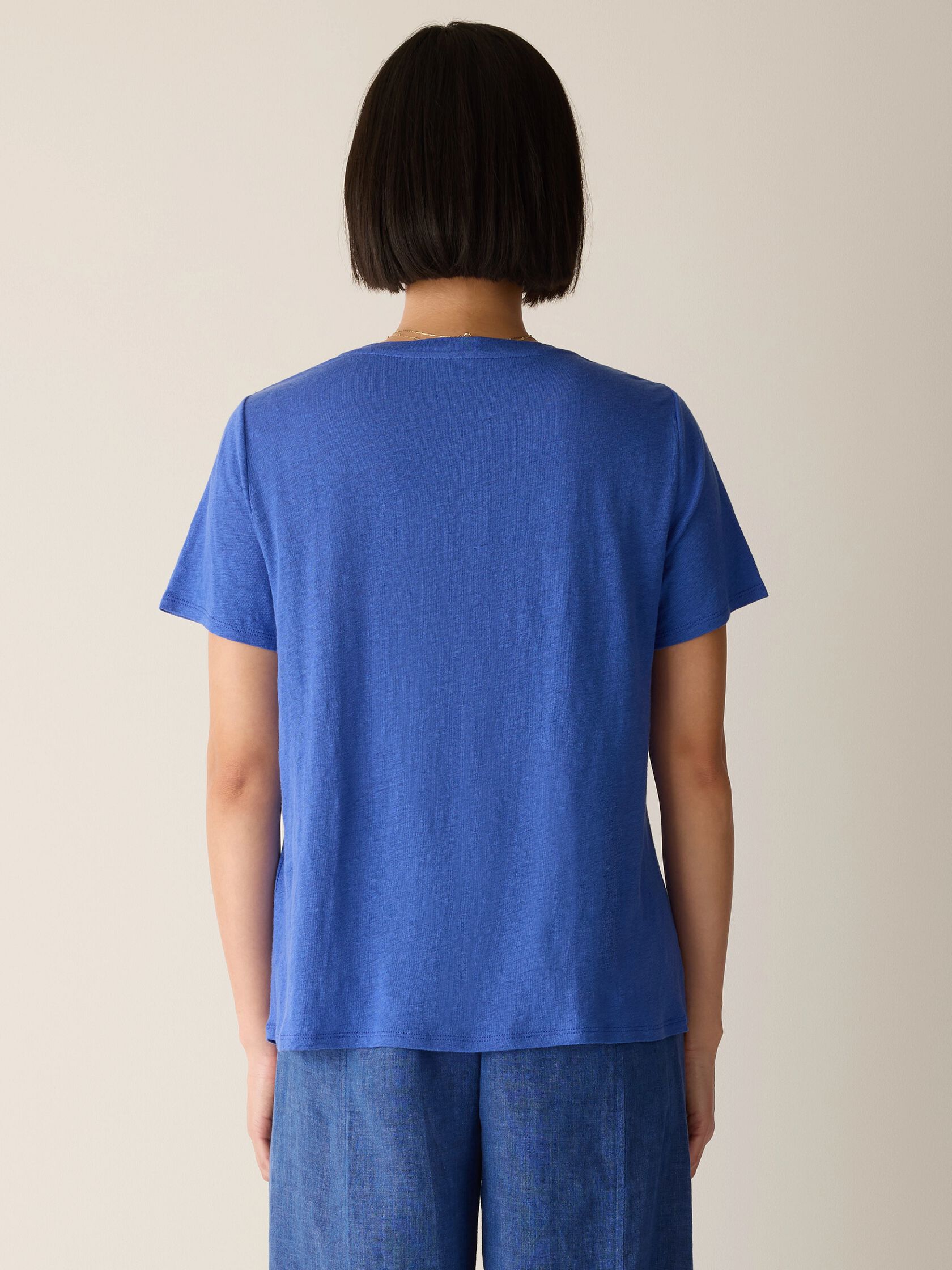 Organic Linen Jersey Crew Neck Tee