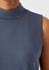 Fine Jersey Mock Neck Tank