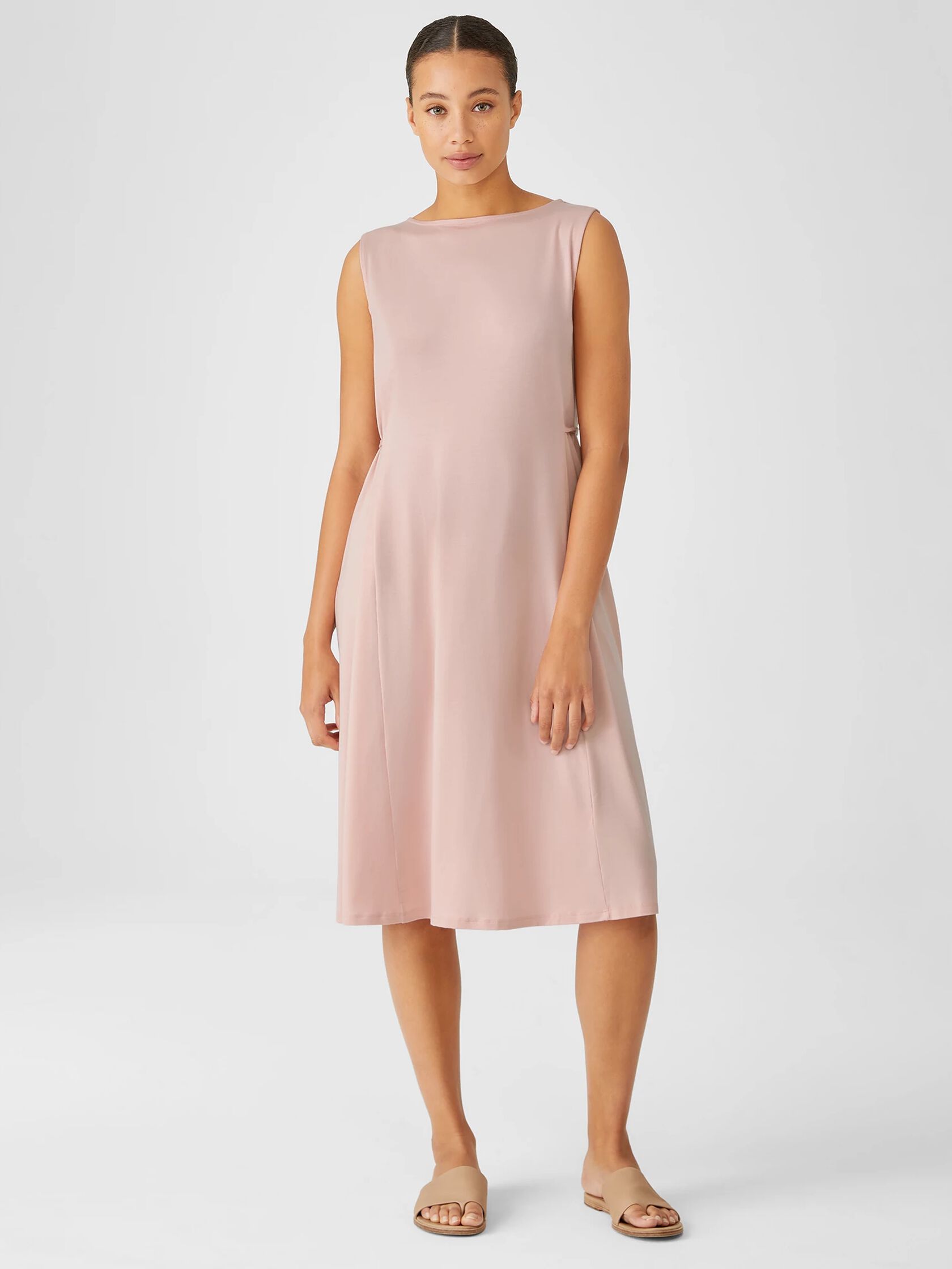 Fine Jersey Sleeveless Tie Dress