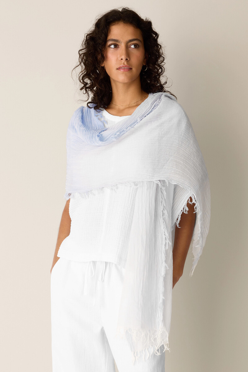 eileen fisher bathroom accessories Hilo White Porcelain 23 length Organic linen Machine wash Imported Eileen Fisher Mandarin Collar Long