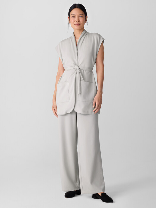 Washable Flex Ponte High Collar Vest