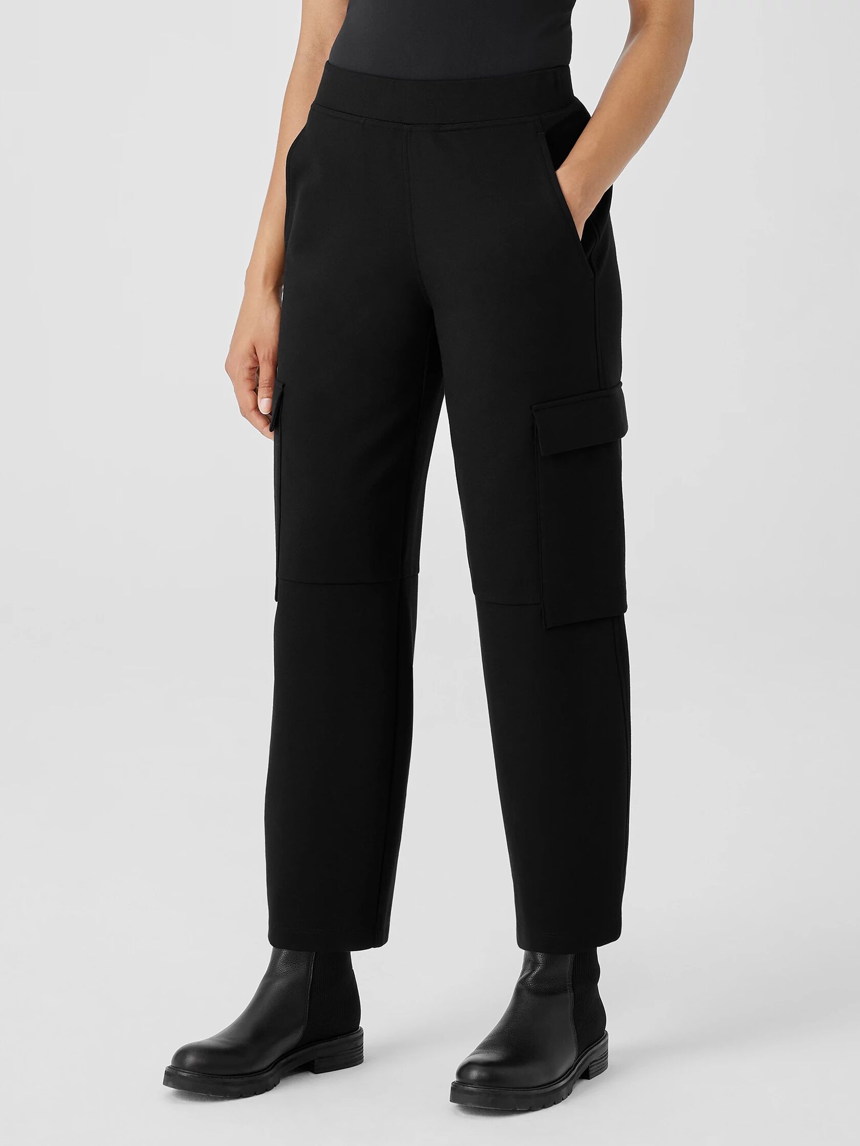 Washable Flex Ponte Cargo Lantern Pant