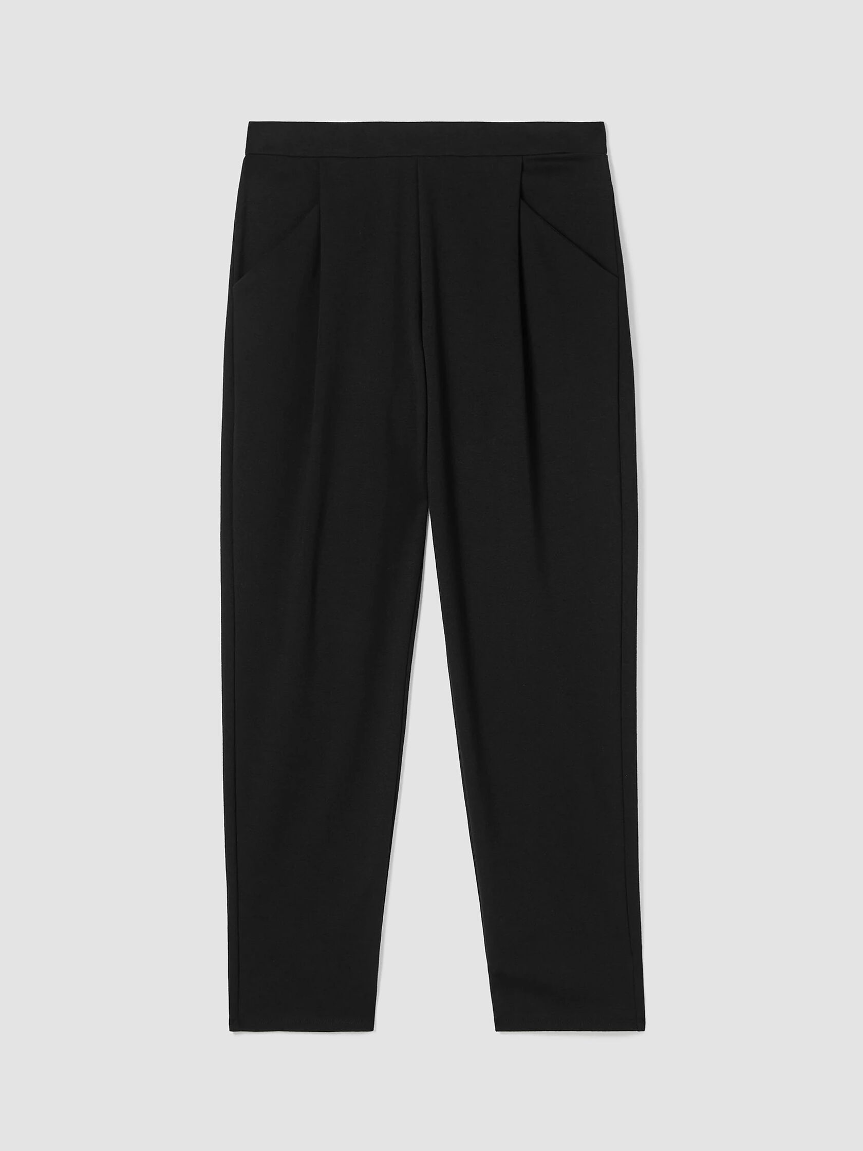 Cotton Blend Ponte Tapered Pant