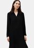 Silk Georgette Crepe V-Neck Dress