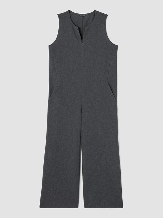 Organic Cotton Melange Crepe Jumpsuit