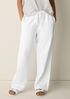 Slubby Organic Cotton Linen Full-Length Straight Pant