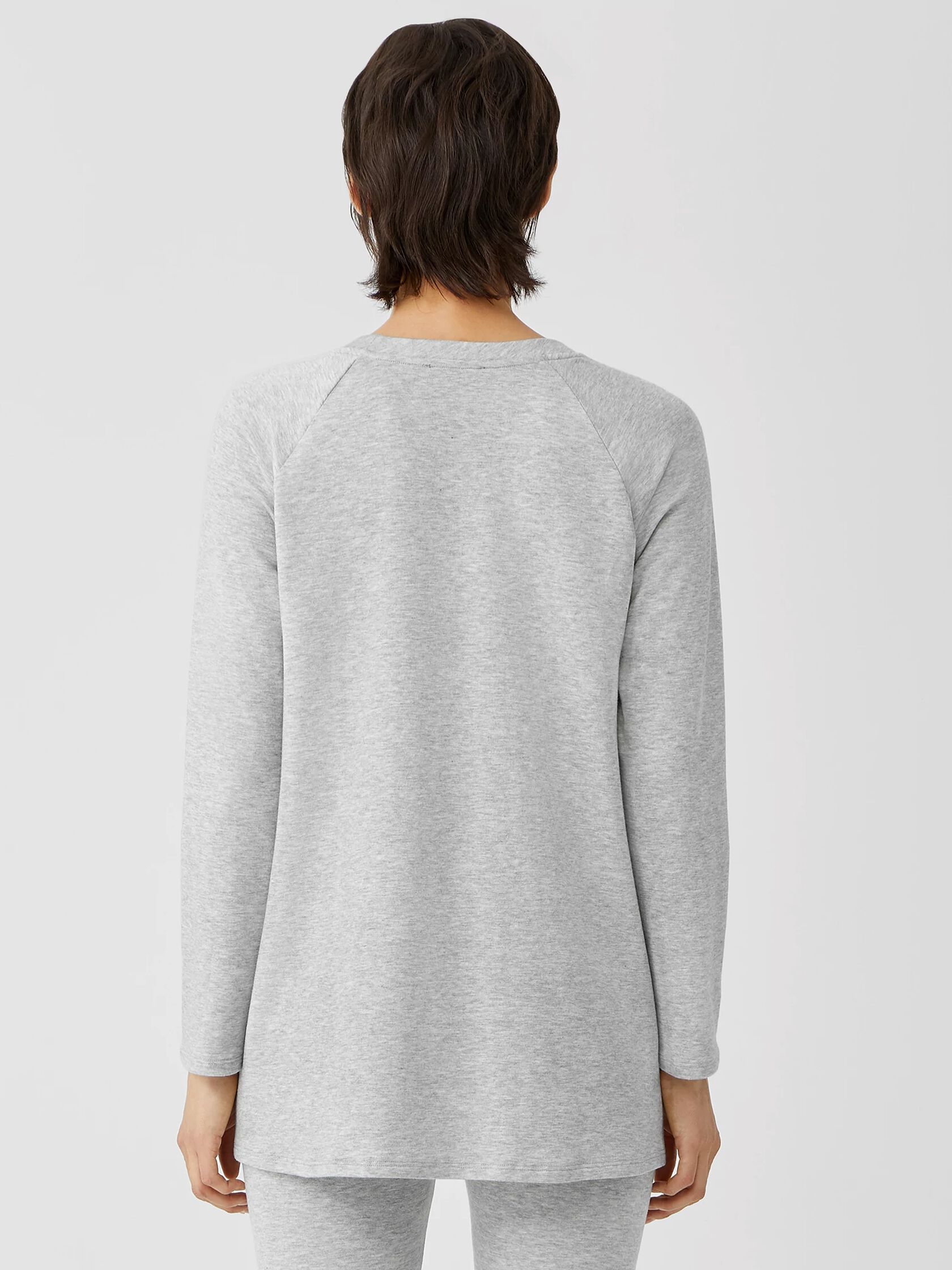 Cozy Brushed Terry Raglan-Sleeve Top