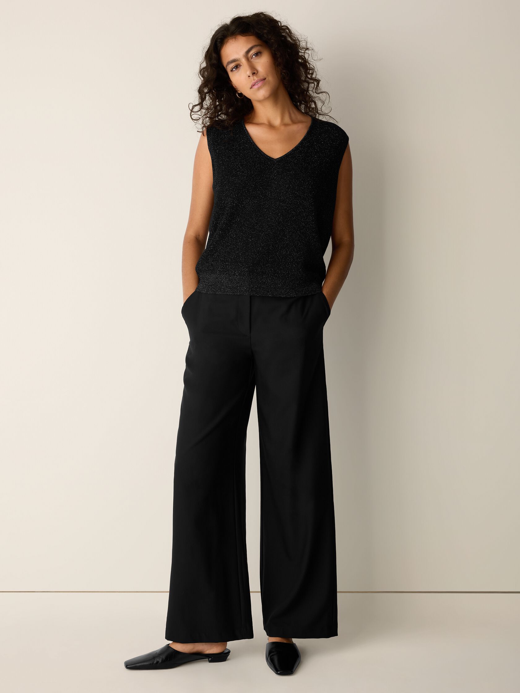 Wool Shimmer Vest in&nbsp;Regenerative Wool