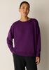 Cozy Brushed Terry Hug Crew Neck Long Top