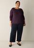 Peruvian Cotton Blend Bateau Neck Top