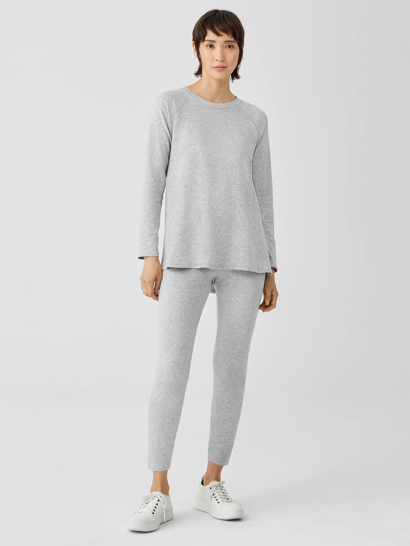 Eileen Fisher High-Waisted Ankle Leggings