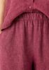 Washed Organic Linen Delave Wide-Leg Pant