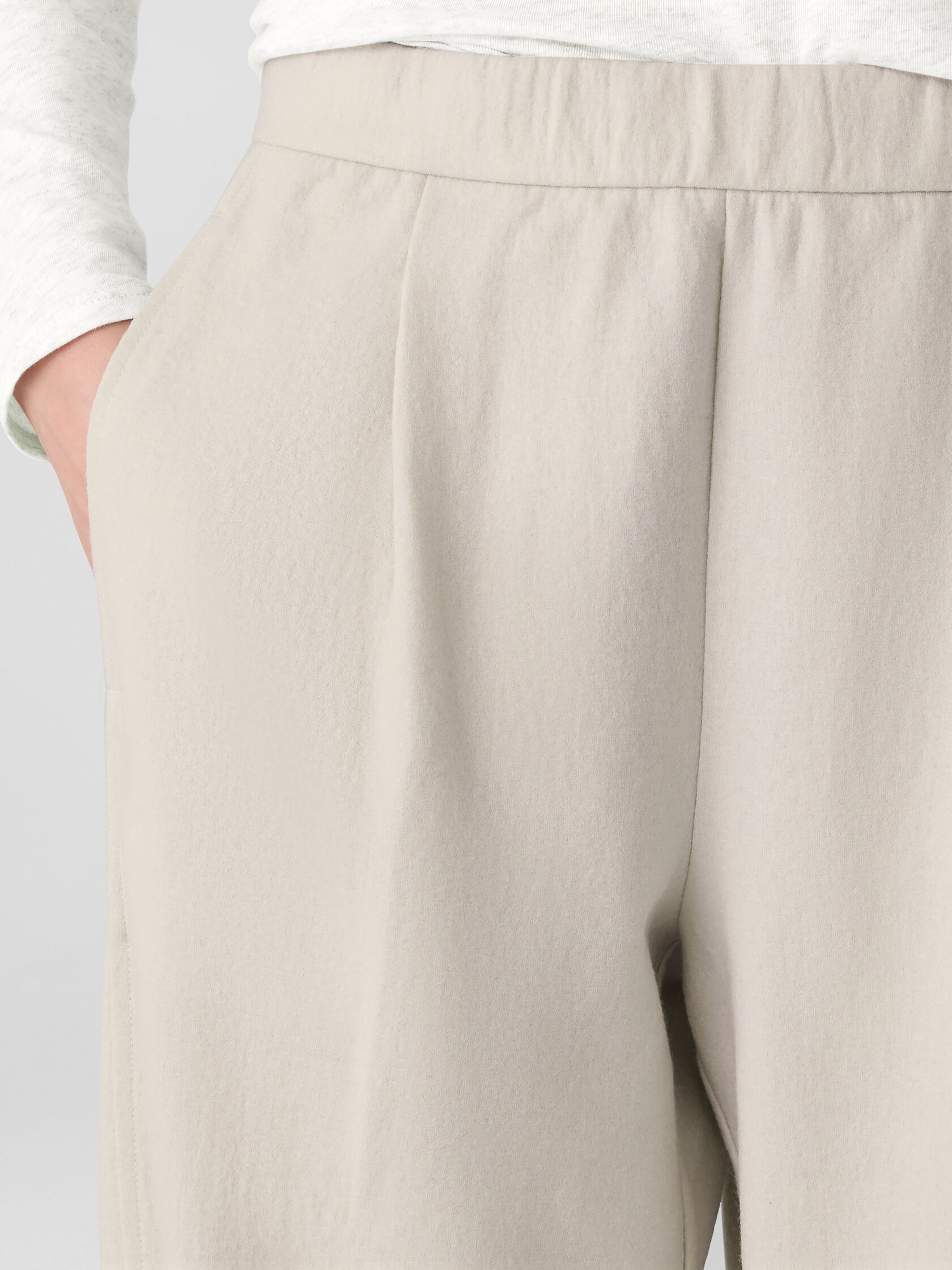 Felted Wool Jersey Lantern Pant in Regenerative Wool