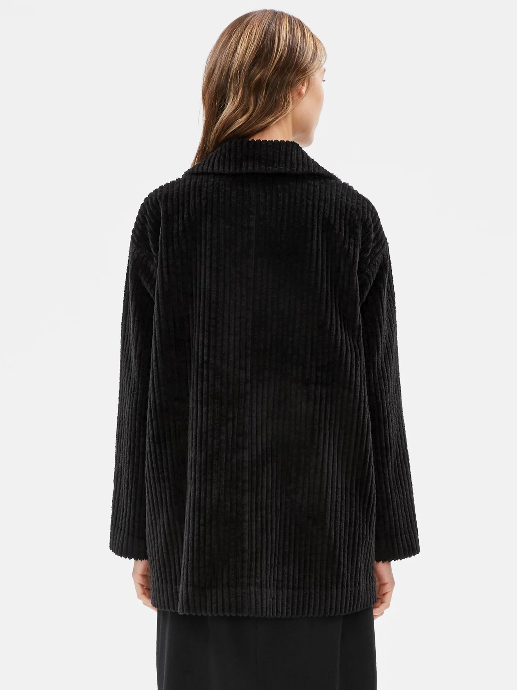 Eileen Fisher - Organic Cotton Stretch Corduroy in Black, Red Cedar, &  Serpentine — hughes clothing