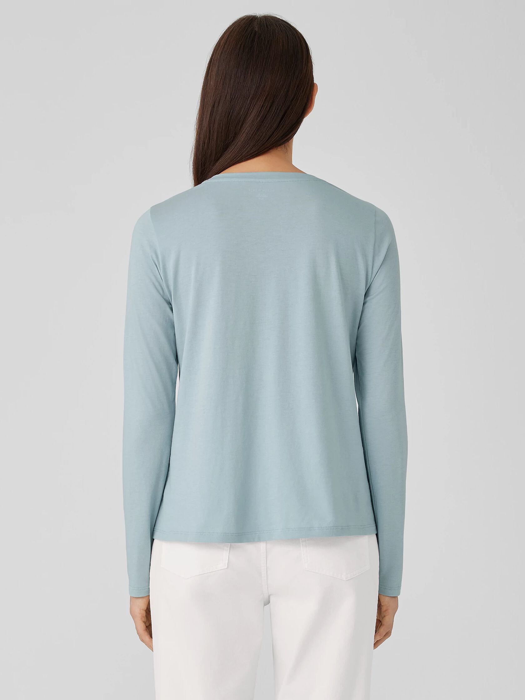 Organic Pima Cotton Jersey Long-Sleeve Tee