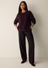 Cashmere Silk Boucle Bliss Crew Neck Top