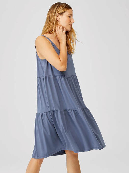 Fine Jersey Tiered Dress | EILEEN FISHER Fine Jersey Tiered Dress | EILEEN FISHER