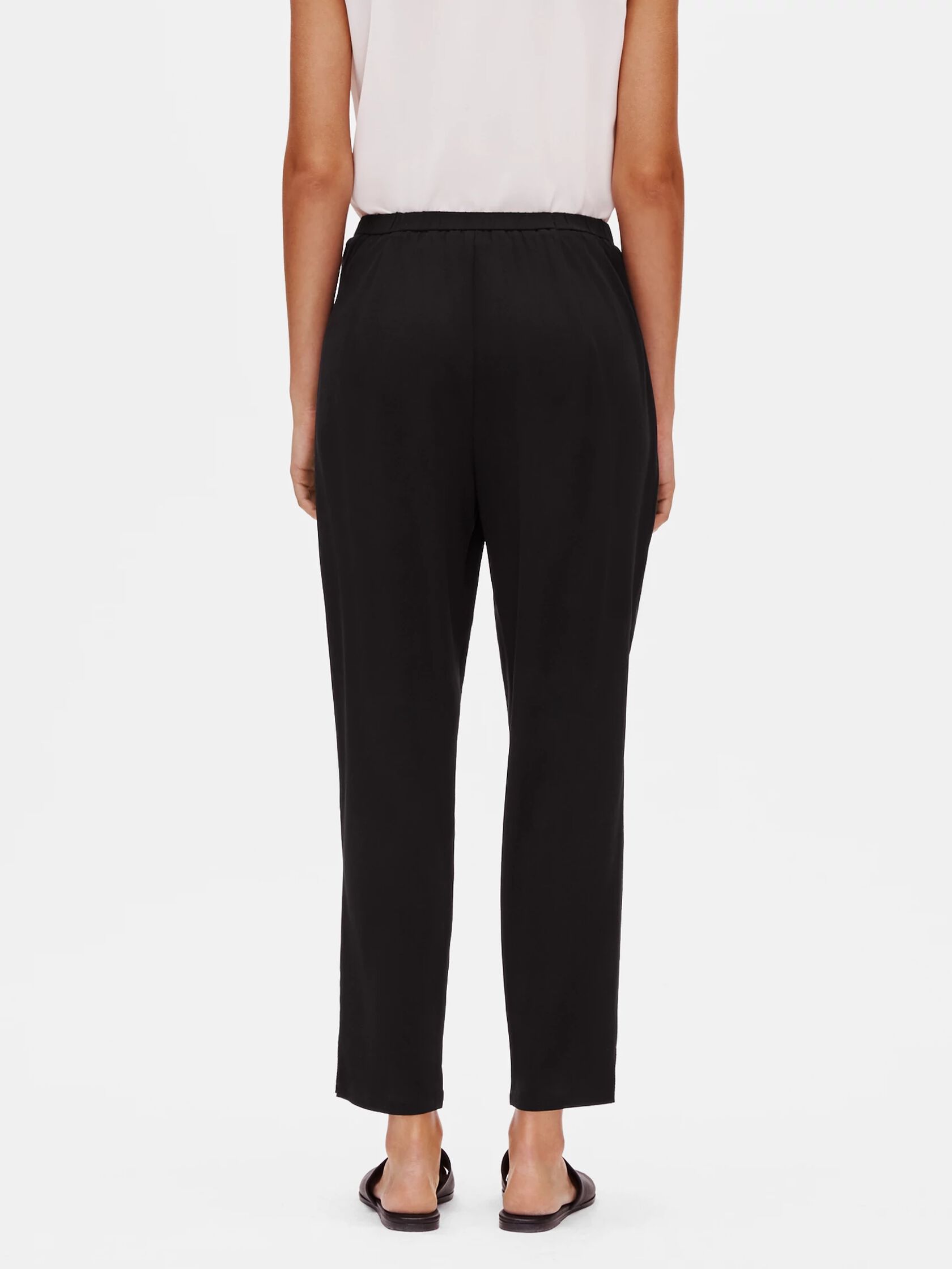 System Silk Georgette Slouchy Pant