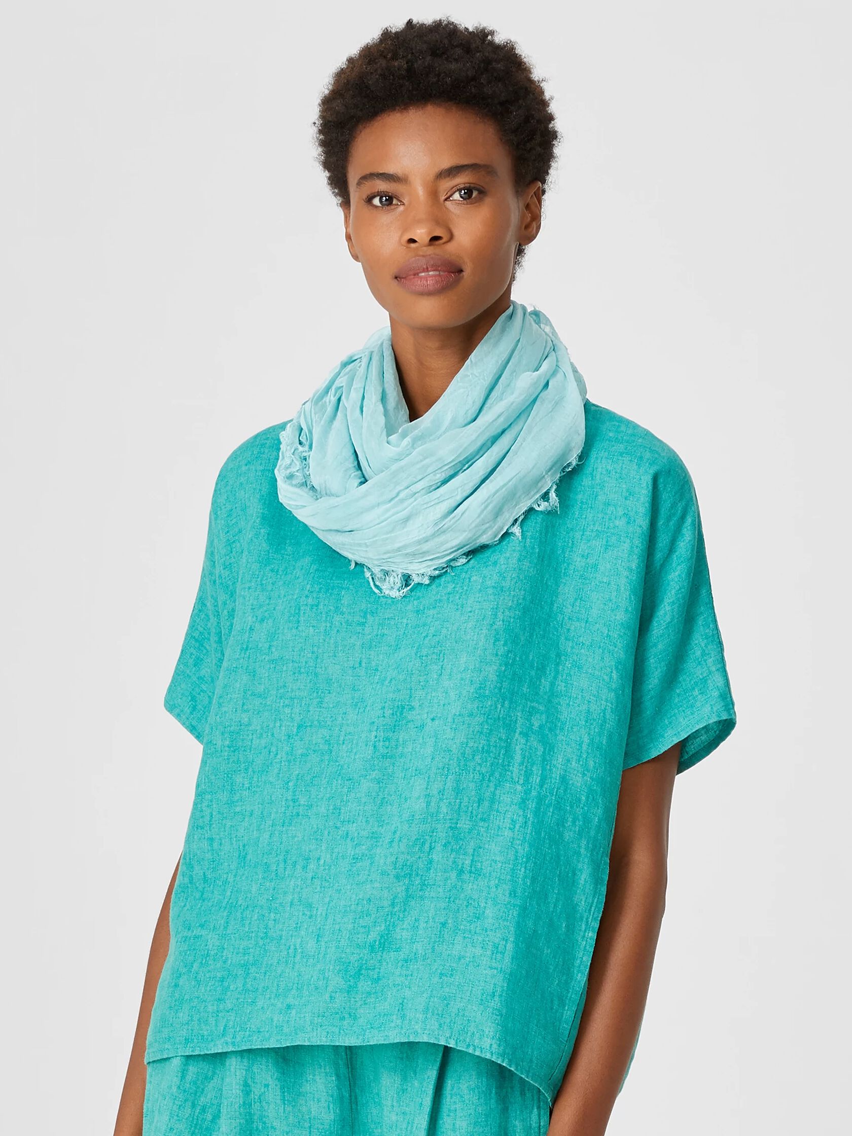 Crinkle Gauze Scarf