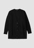 Fine Felted Wool Long Cardigan in Regenerative Wool