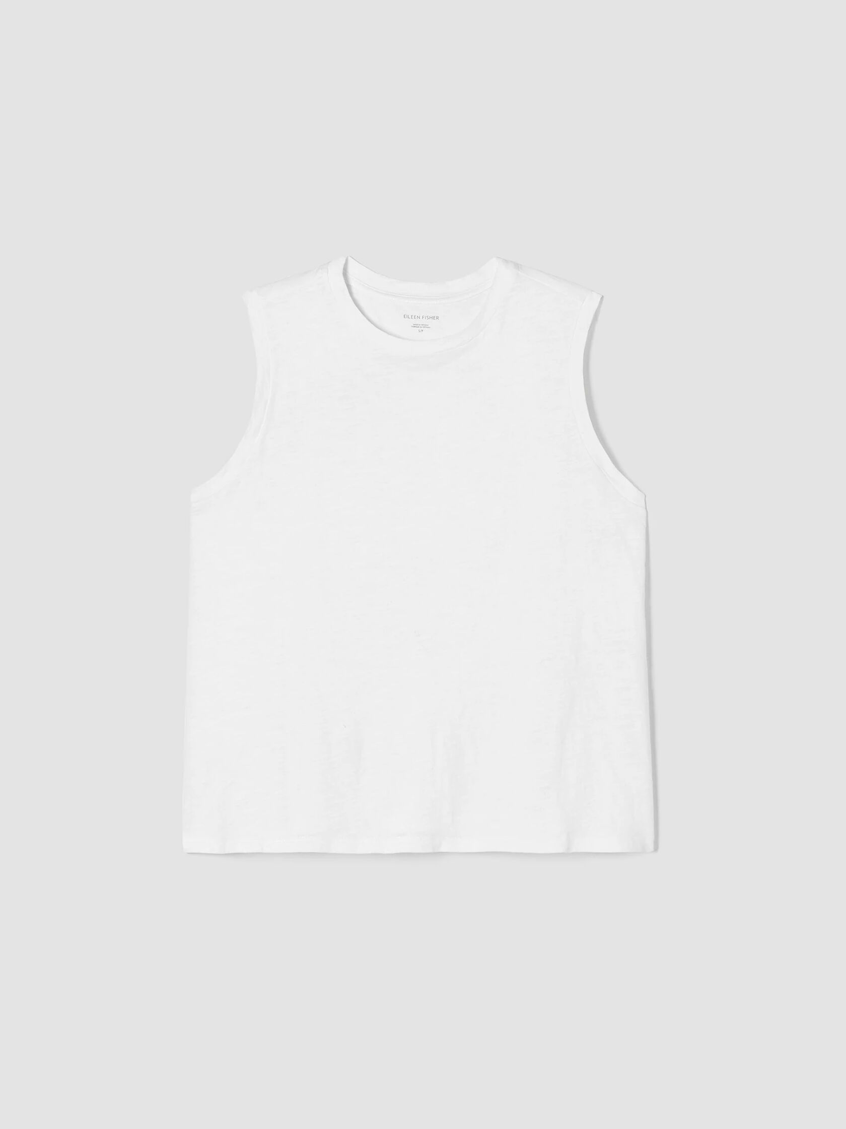 Organic Cotton Slub Crew Neck Tank