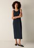 Stretch Jersey Knit Scoop Neck Dress