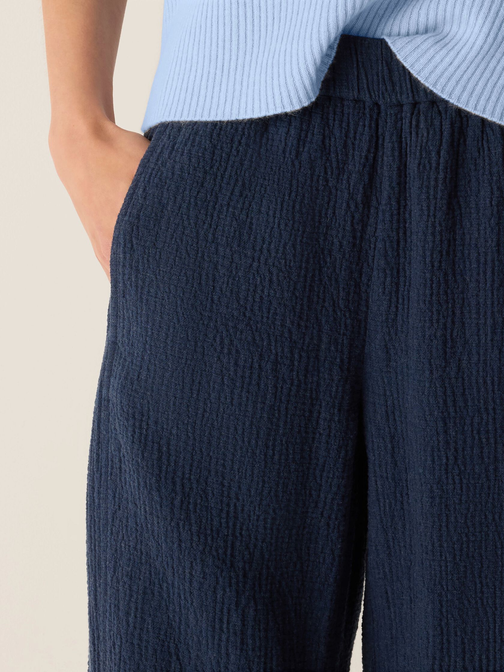 Organic Cotton Doubleweave Lantern Pant