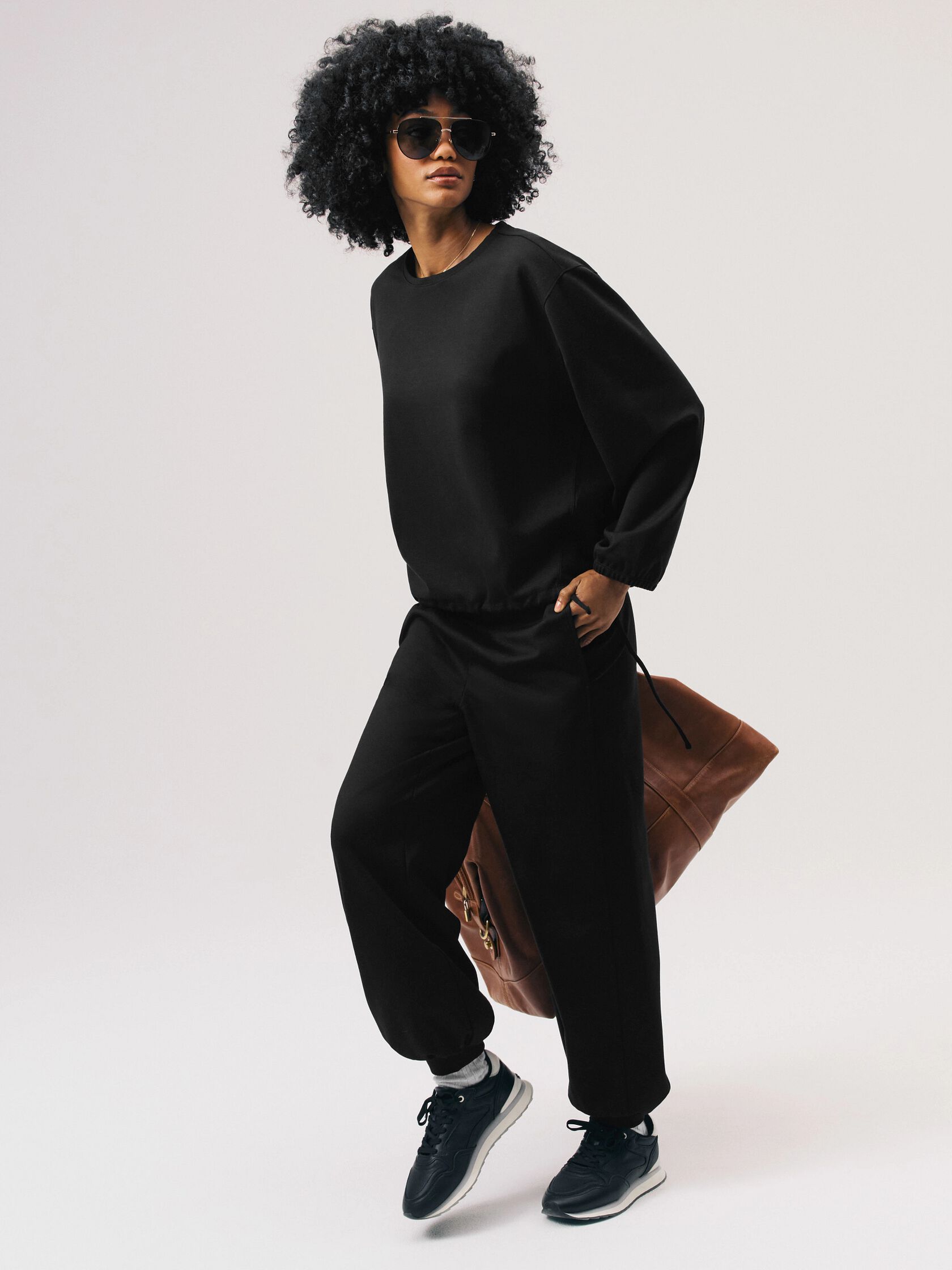 Lightweight Ponte Lantern Jogger Pant