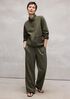 Slubby Organic Cotton Linen Full-Length Straight Pant